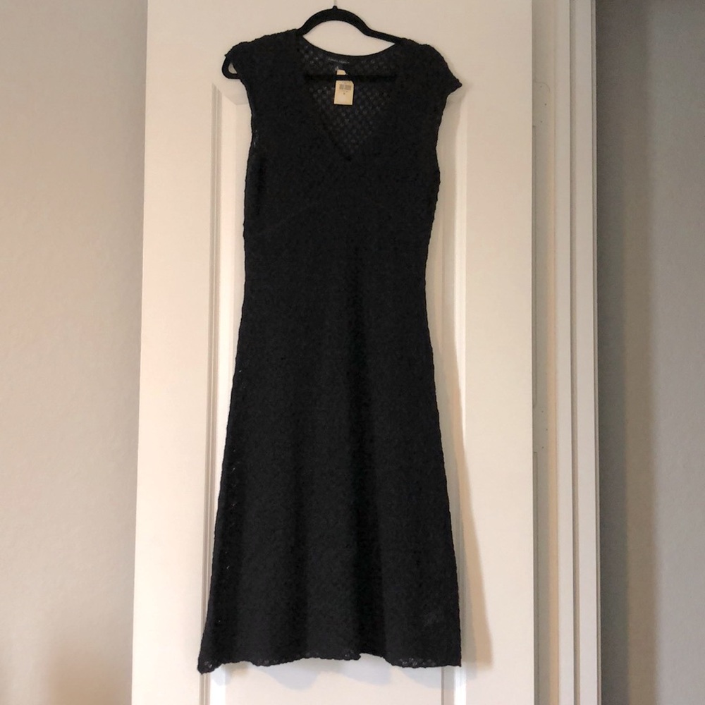 Banana Republic Black Alpaca Wool Knit dress